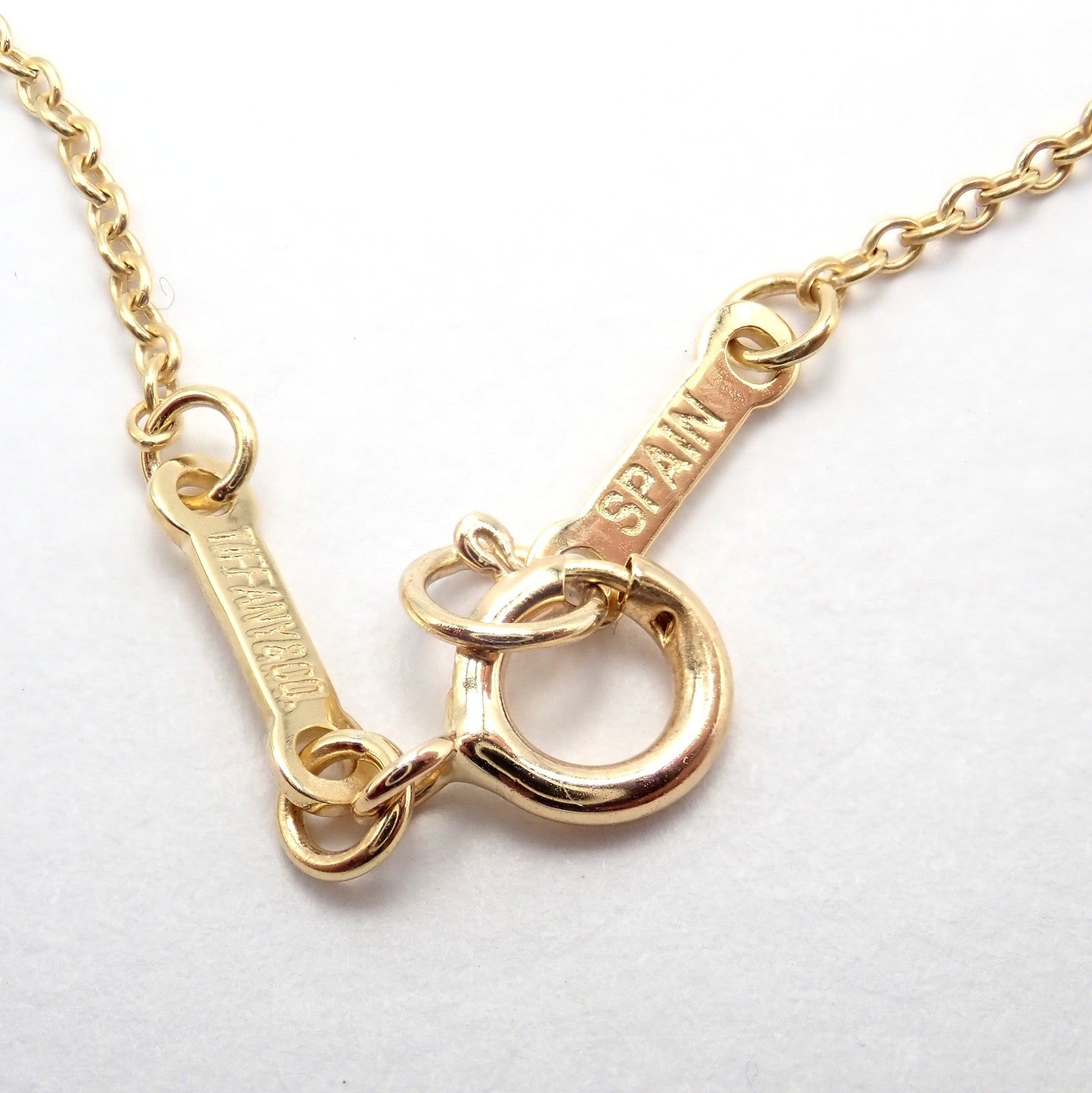 Vintage! Tiffany & Co Peretti 18k Yellow Gold 24mm Disc Pendant Necklace | Fortrove