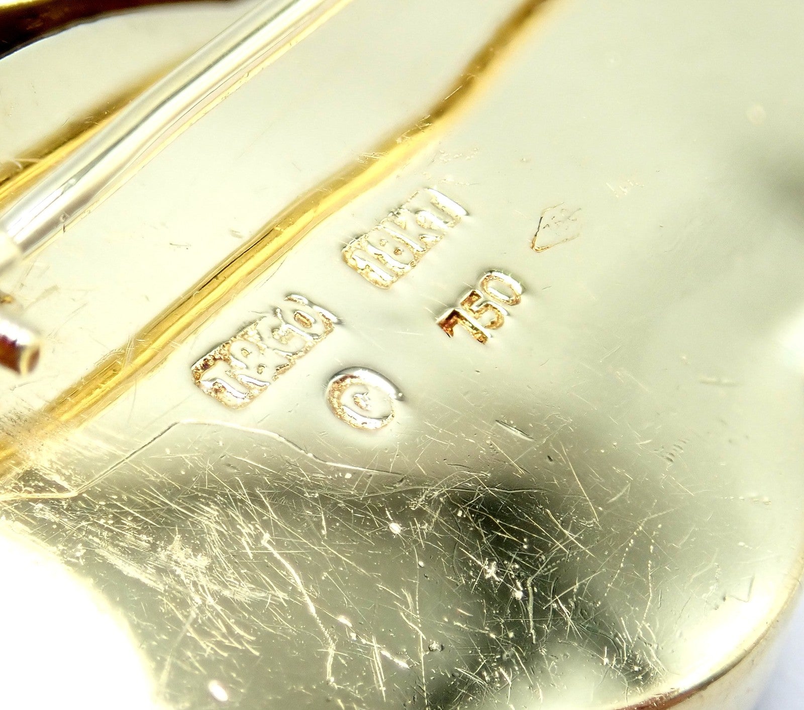 Rare Tiffany & Co. Cummings 18k Yellow Gold Lapis Onyx Nautical Rope Knot Brooch | Fortrove