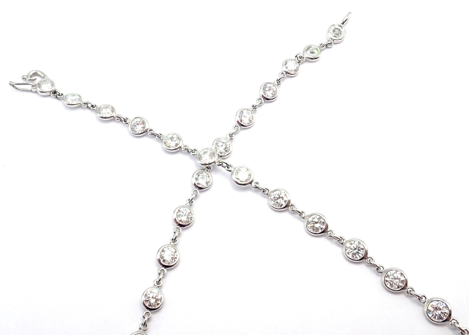 Tiffany & Co. Jewelry & Watches:Fine Jewelry:Necklaces & Pendants Authentic! Tiffany & Co Peretti Platinum Diamonds By The Yard Necklace $60,000