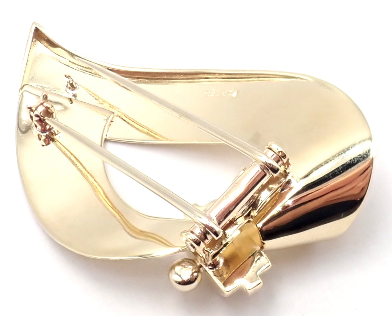 Vintage! Authentic Cartier 14k Yellow Gold Art Deco Brooch Pin | Fortrove