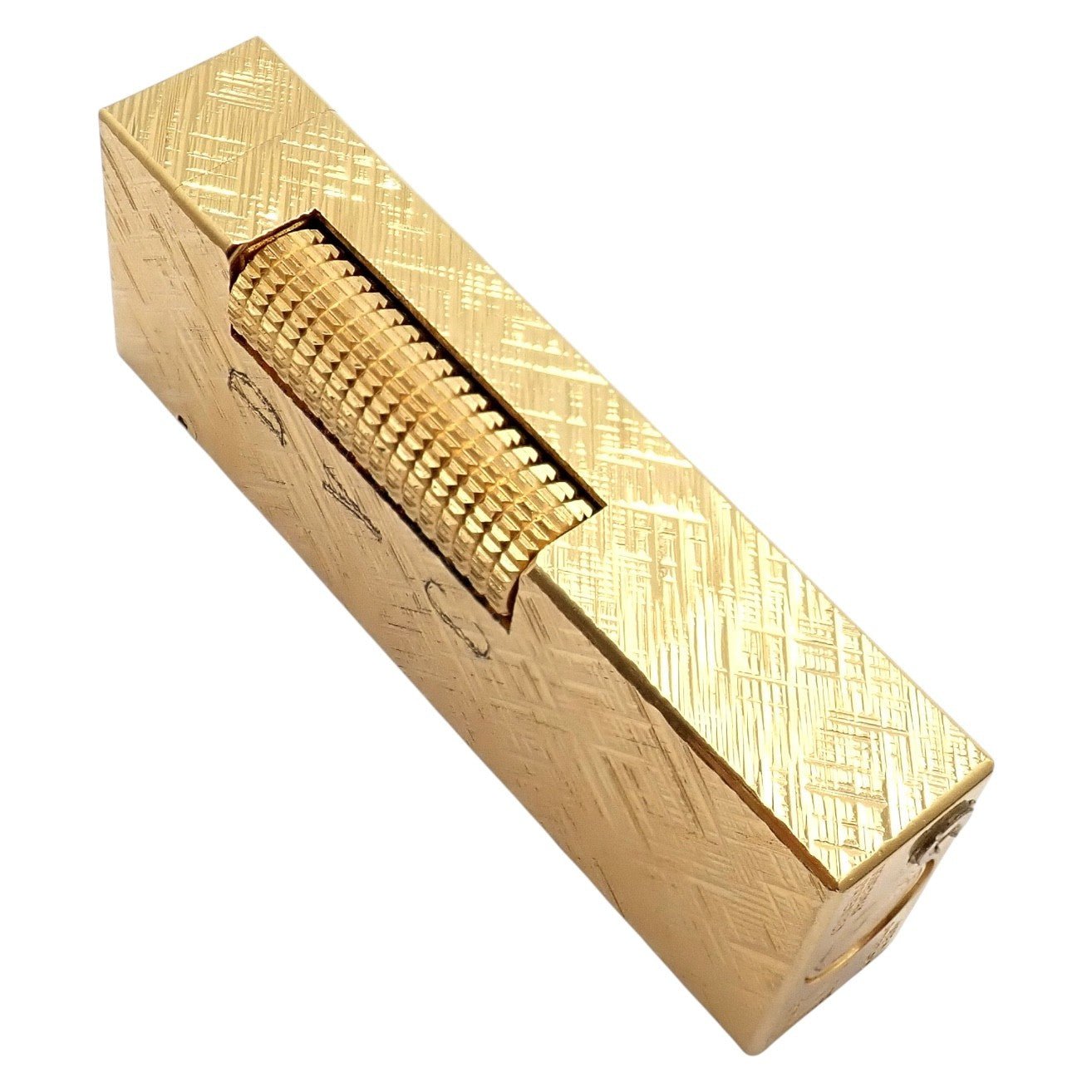 Vintage Dunhill Gold Plated Rollagas Lighter 1970's Monogrammed | Fortrove