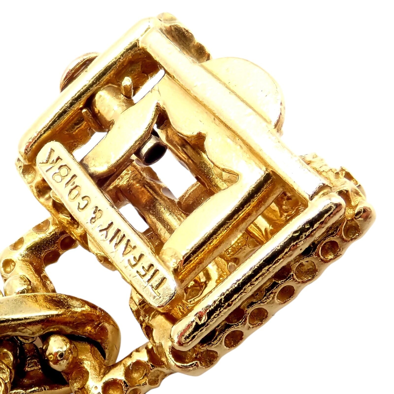 Vintage Tiffany & Co France 18k Yellow Gold Diamond Emerald Bracelet | Fortrove
