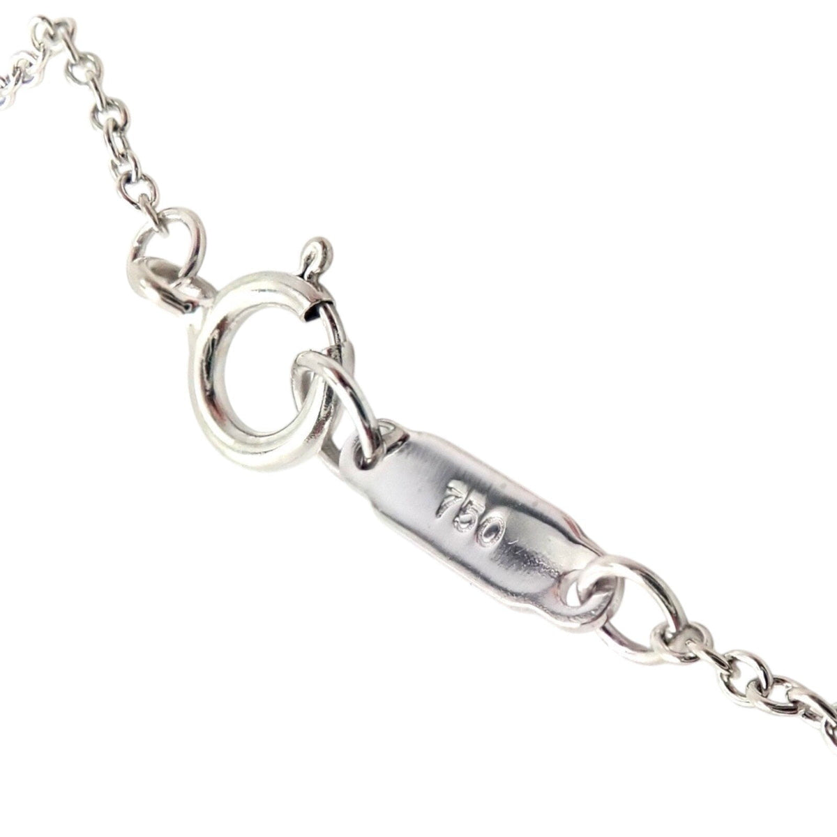 Tiffany & Co. Jewelry & Watches:Fine Jewelry:Necklaces & Pendants Authentic! Tiffany & Co 18k White Gold Diamond Square Necklace Belgium