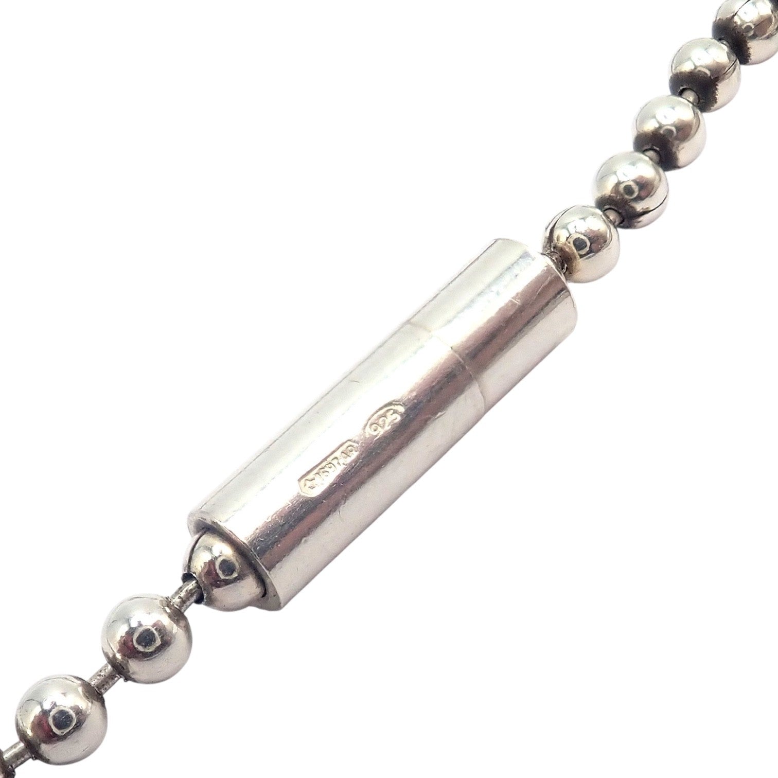 Authentic! Gucci Sterling Silver Double Dog Tag Necklace | Fortrove