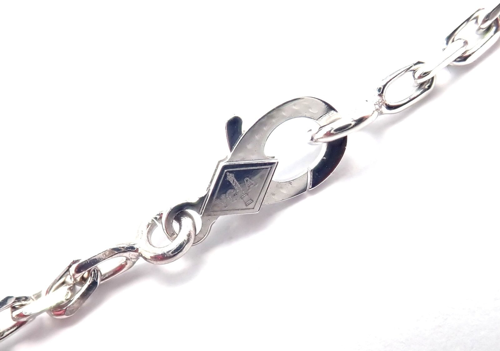 Van Cleef & Arpels 18k Gold 20 Motif Vintage Alhambra Diamond Onyx Necklace Cert | Fortrove