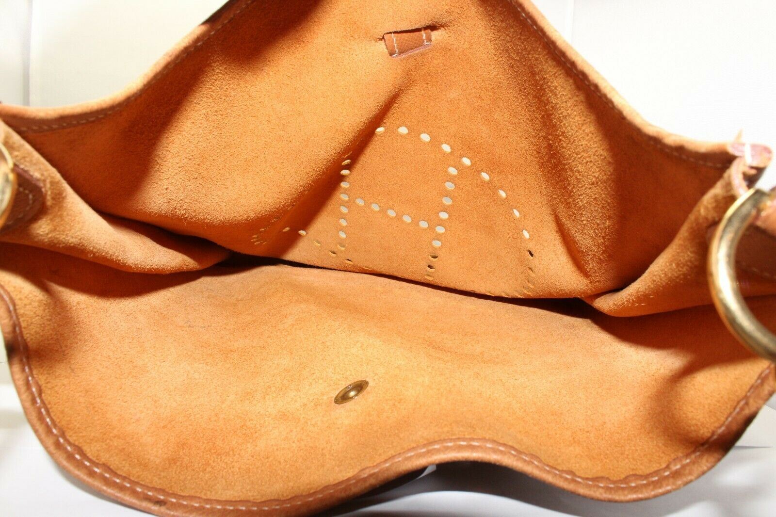 Hermes Clothing, Shoes & Accessories:Women:Women's Bags & Handbags Authentic! Hermes Evelyne Brown Epsom Leather GM Handbag Purse
