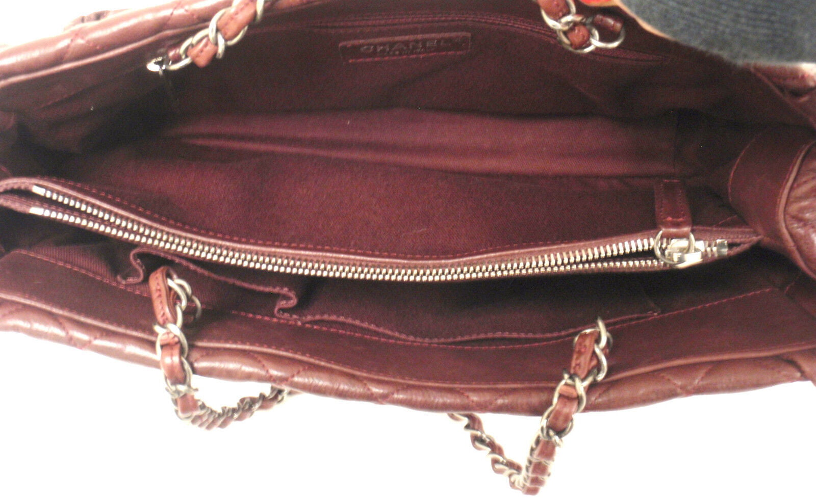 CHANEL Clothing, Shoes & Accessories:Women:Women's Bags & Handbags AUTHENTIC 2012 CHANEL ISTANBUL SOFT CAVIAR TOTE BURGUNDY LEATHER HANDBAG