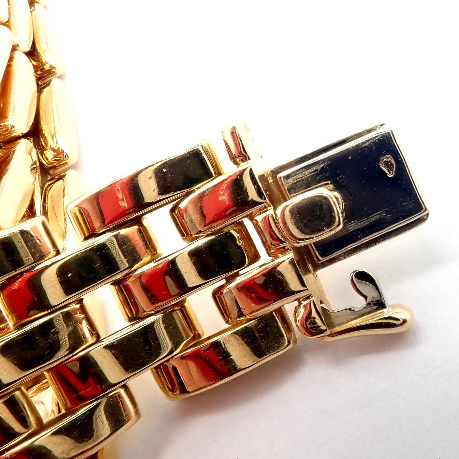 Cartier Jewelry & Watches:Fine Jewelry:Necklaces & Pendants Cartier 5 Row Maillon Panther Panthere 18k Yellow Gold 20" Long Necklace Paper