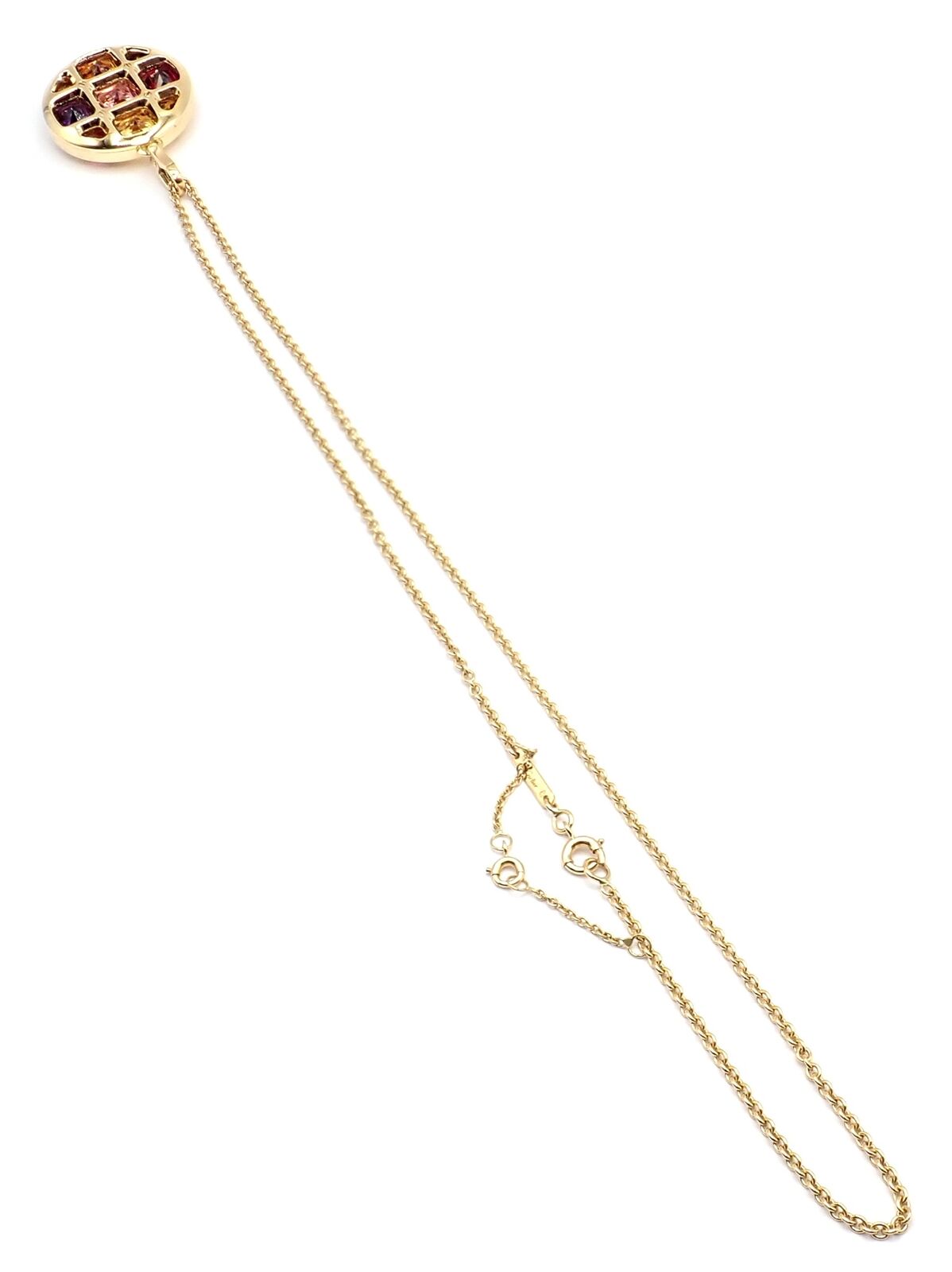 Cartier Pasha 18k Yellow Gold Amethyst Citrine Garnet Tourmaline Necklace Cert. | Fortrove