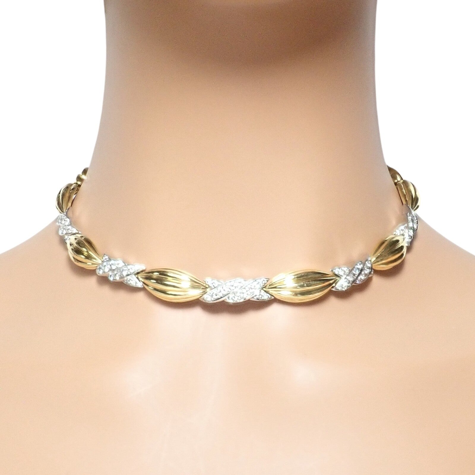 Tiffany & Co. Jewelry & Watches:Fine Jewelry:Necklaces & Pendants Authentic! Tiffany & Co 18k Yellow + White Gold 4ct Diamond Candy Necklace