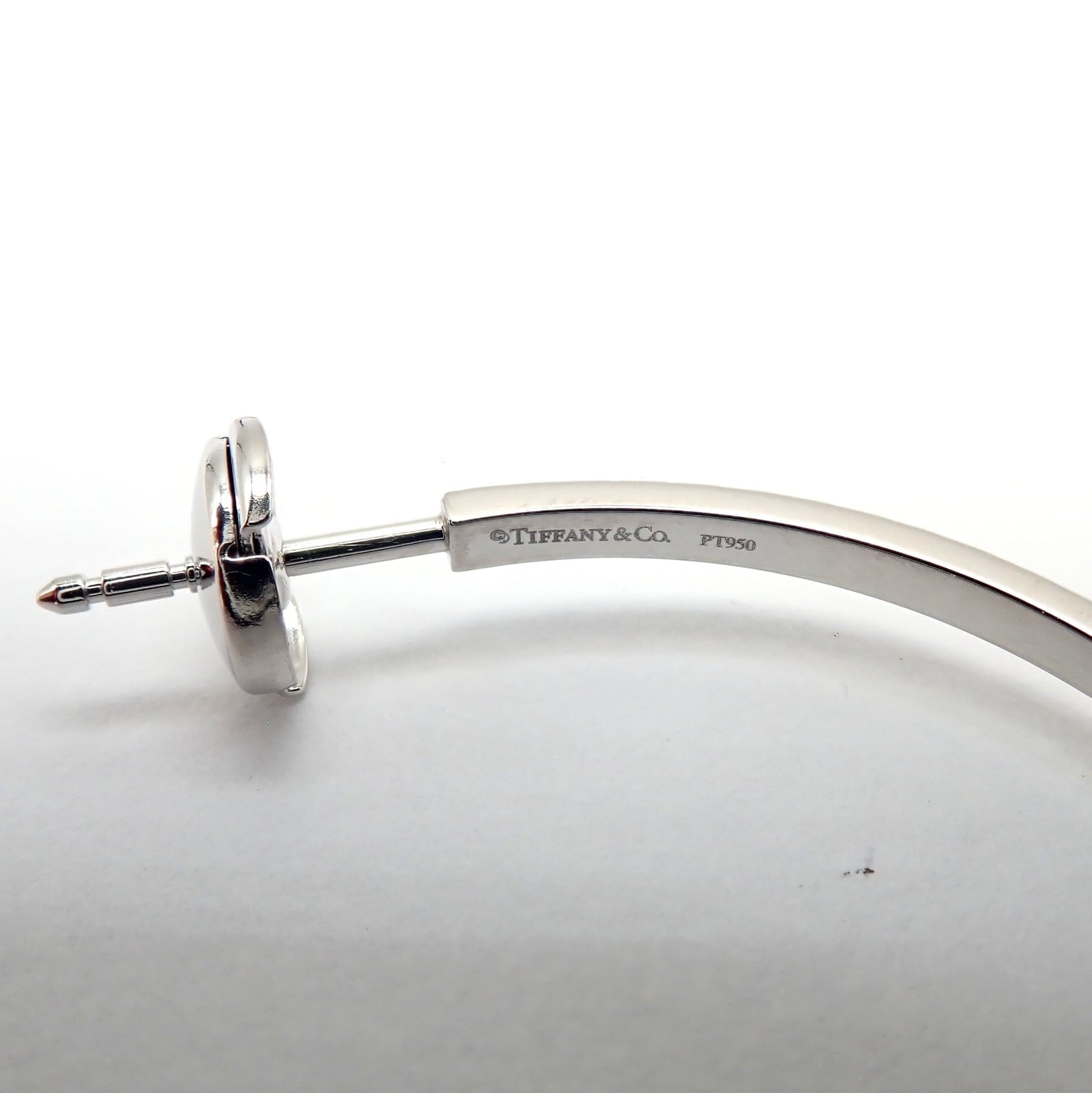 Tiffany & Co. Jewelry & Watches:Fine Jewelry:Earrings Authentic! Tiffany & Co Platinum Metro Diamond Large Inside Out Hoop Earrings