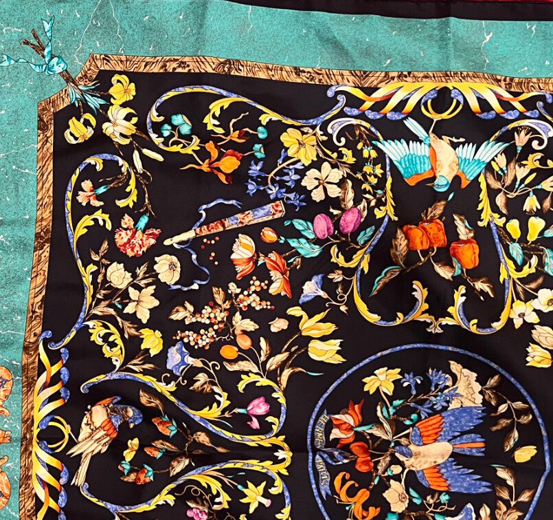 Authentic RARE! Hermes Pierres D'Orient Et D'Occident Vintage 90cm Silk Scarf | Fortrove