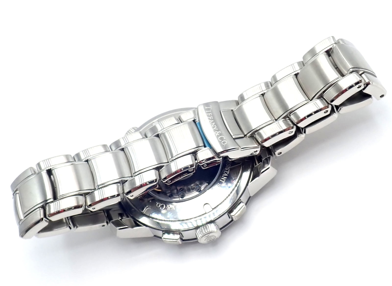 Tiffany & Co Jewelry & Watches:Watches, Parts & Accessories:Watches:Wristwatches Authentic! Tiffany & Co Mark T-57 Stainless Steel Chronograph Automatic Watch