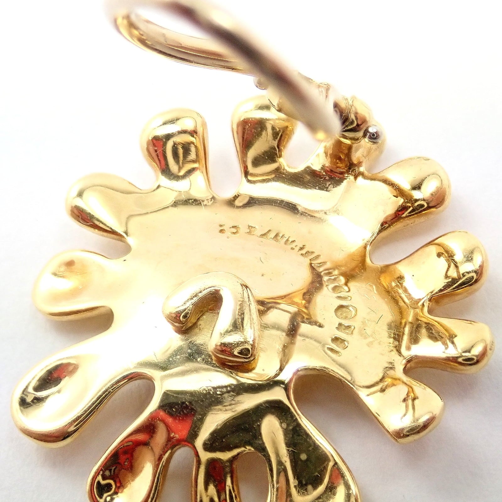 Tiffany & Co. Jewelry & Watches:Fine Jewelry:Earrings Authentic! Tiffany & Co Cummings 18k Yellow Gold Nickelodeon Abstract Earrings