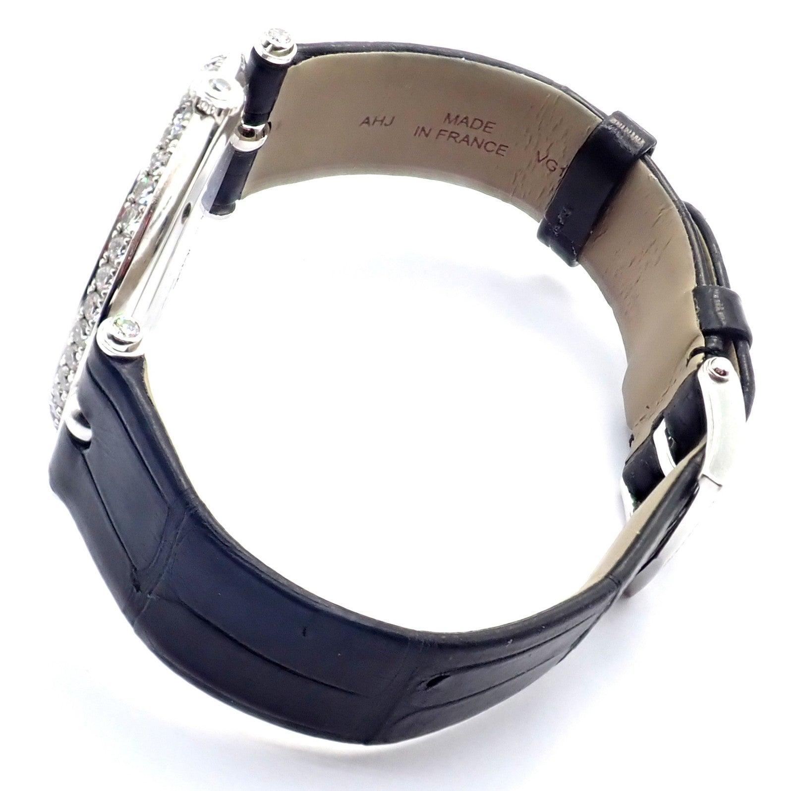 Van Cleef & Arpels Pierre Arpels 18K White Gold Diamond 38mm Watch Cert. Box! | Fortrove