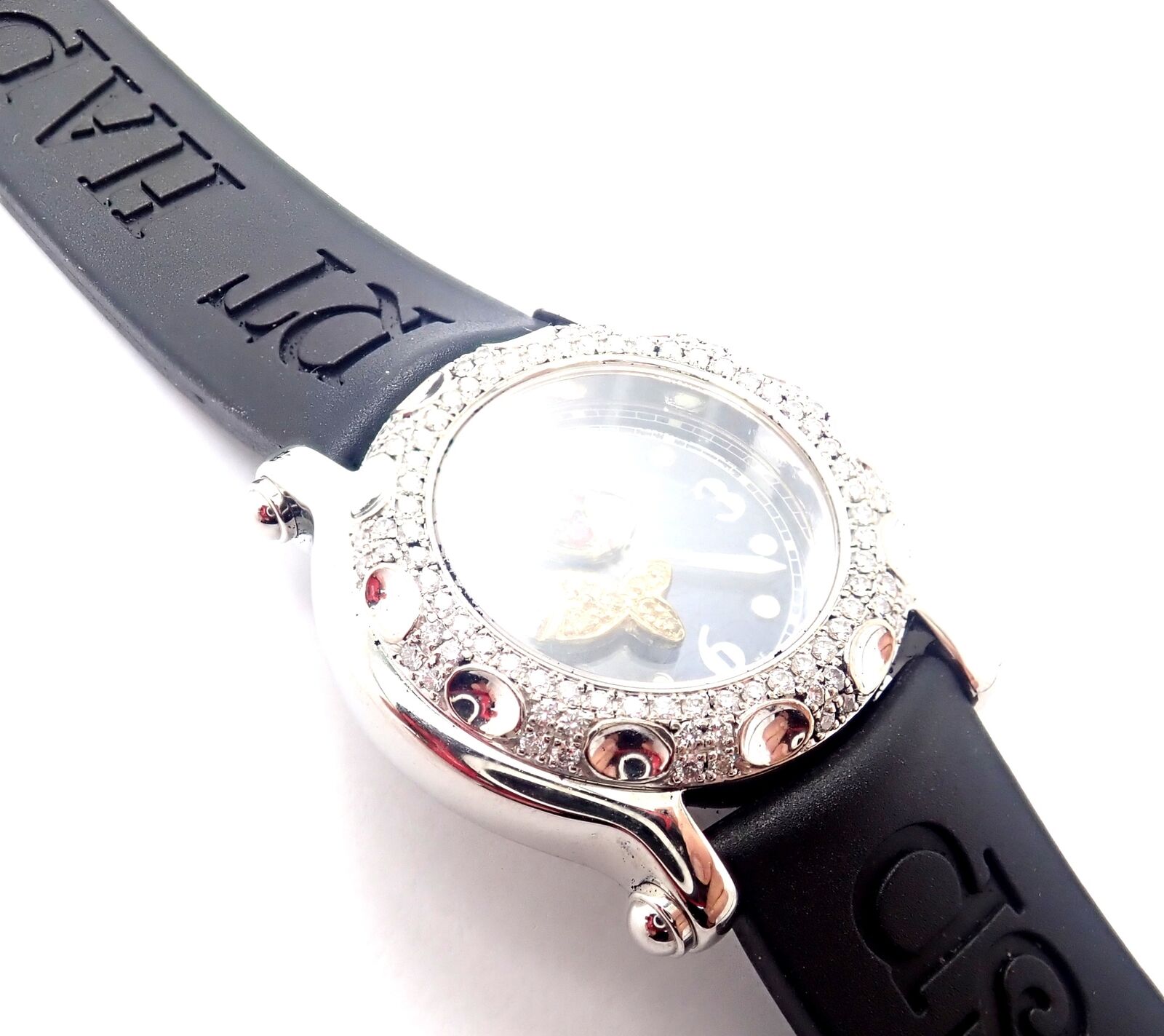 Authentic! Chopard Happy Sport Happy Beach Stainless Steel Diamond 26mm Watch | Fortrove