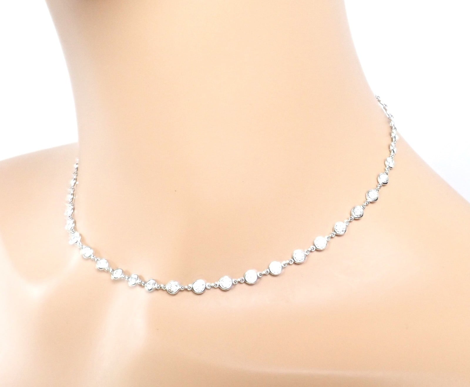 Tiffany & Co. Jewelry & Watches:Fine Jewelry:Necklaces & Pendants Authentic! Tiffany & Co Peretti Platinum Diamonds By The Yard Necklace $60,000
