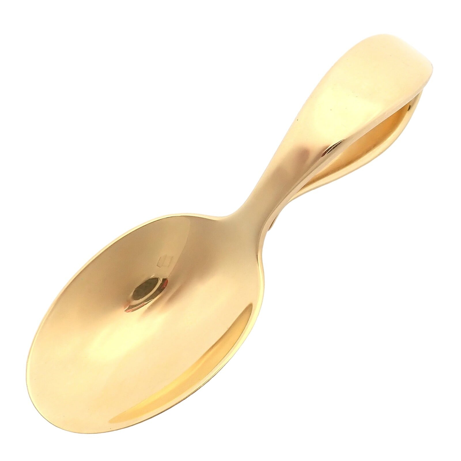 Tiffany & Co. Home & Garden:Kitchen, Dining & Bar:Flatware, Knives & Cutlery:Single Flatware Pieces Authentic! Tiffany & Co Makers 18k Yellow Solid Gold Baby Spoon 52.8 grams