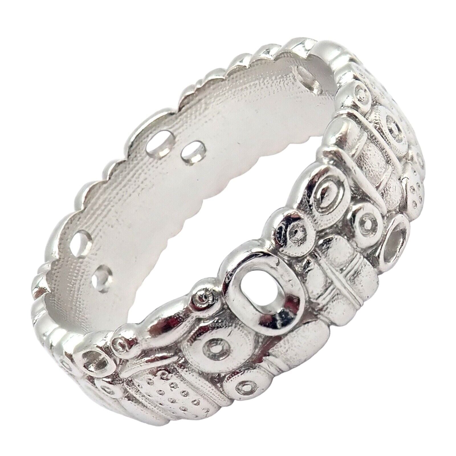 Authentic! Alex Sepkus Favorite Things Platinum Band Ring Sz 8.5 | Fortrove