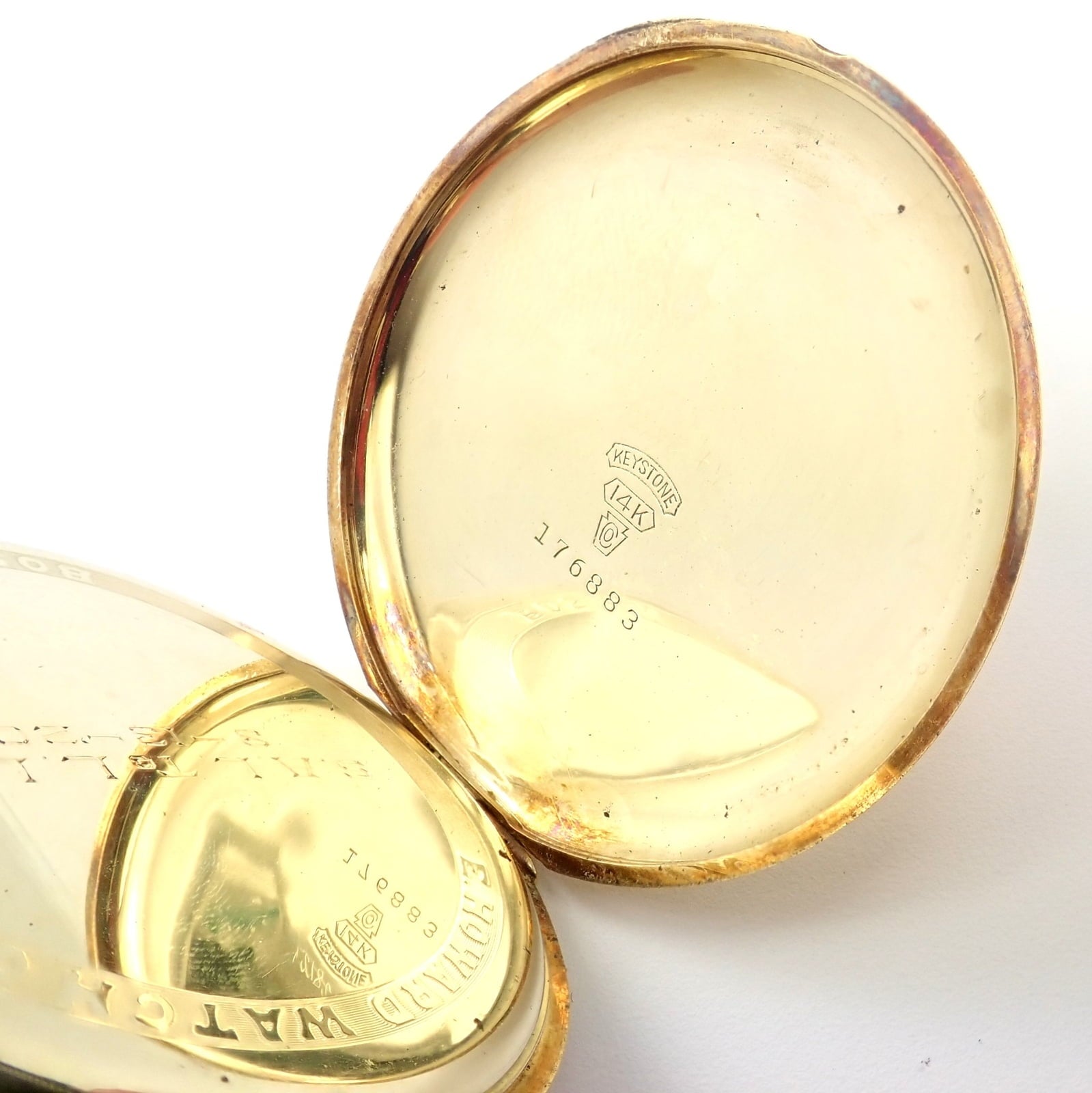 Howard Jewelry & Watches:Watches, Parts & Accessories:Watches:Pocket Watches Vintage Howard 14k Yellow Gold 46mm 17j Pocket Watch c. 1920's