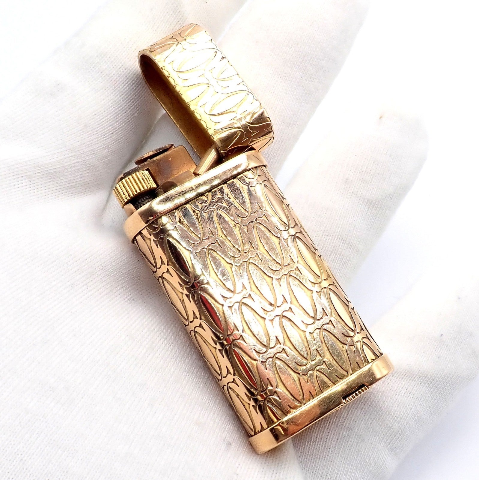 Vintage Cartier Pasha Rose Gold Tone Lighter | Fortrove