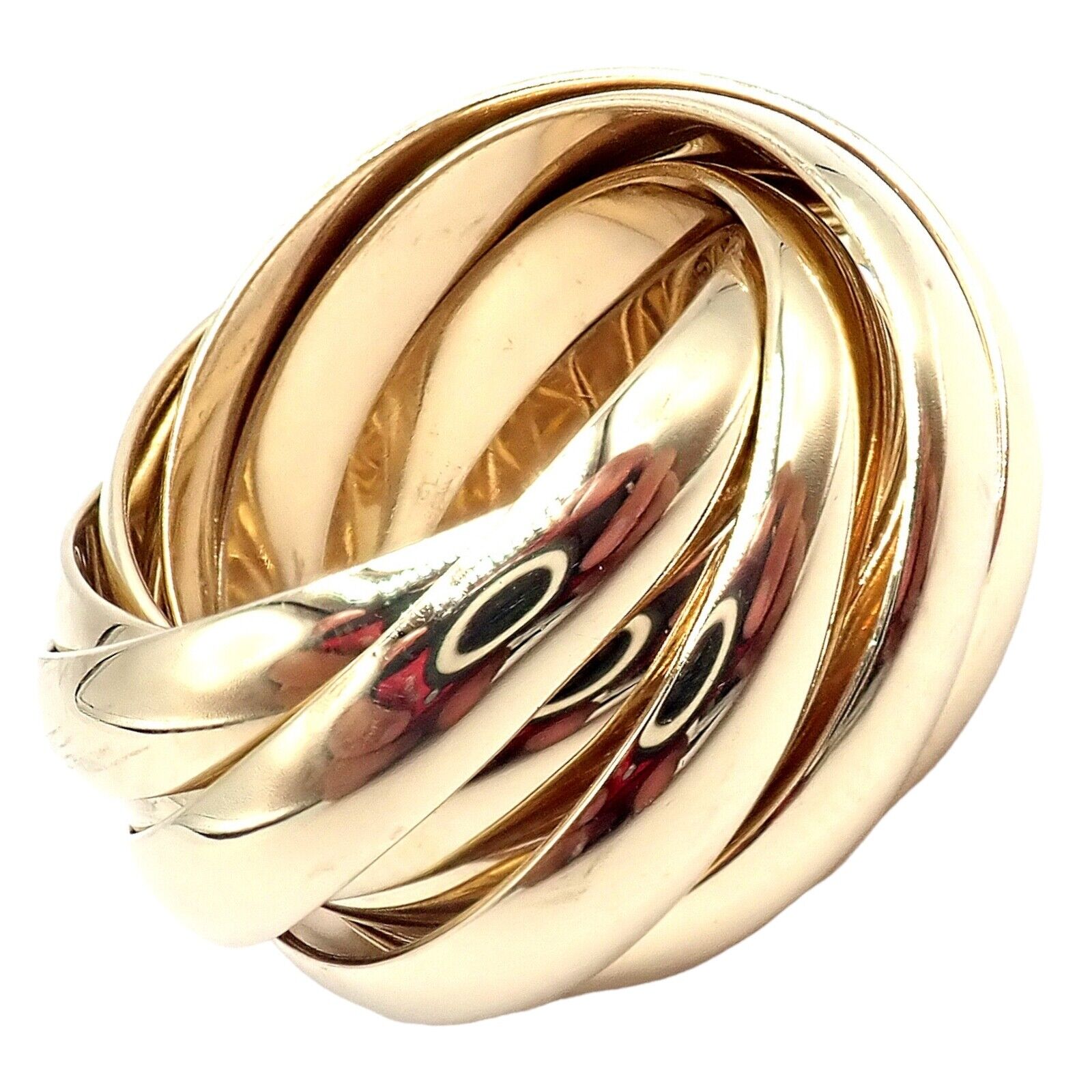 Authentic! Tiffany & Co 18k Yellow Gold 9 Row Melody Calife Picasso Ring sz 5 | Fortrove