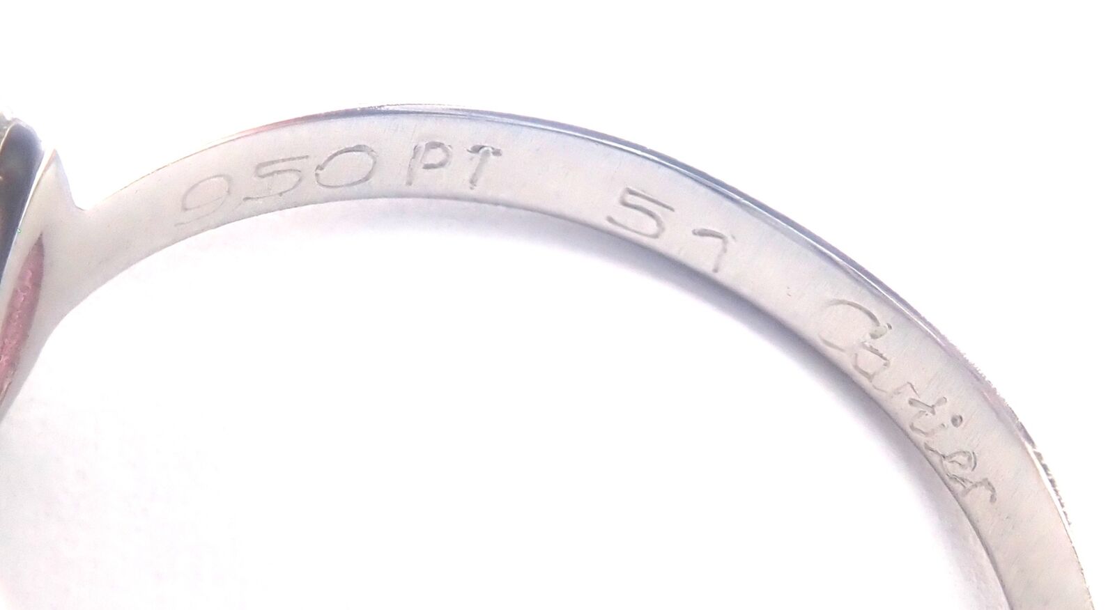 Authentic! Cartier Meli Melo Platinum Diamond Pink Sapphire Band Ring Cert. | Fortrove