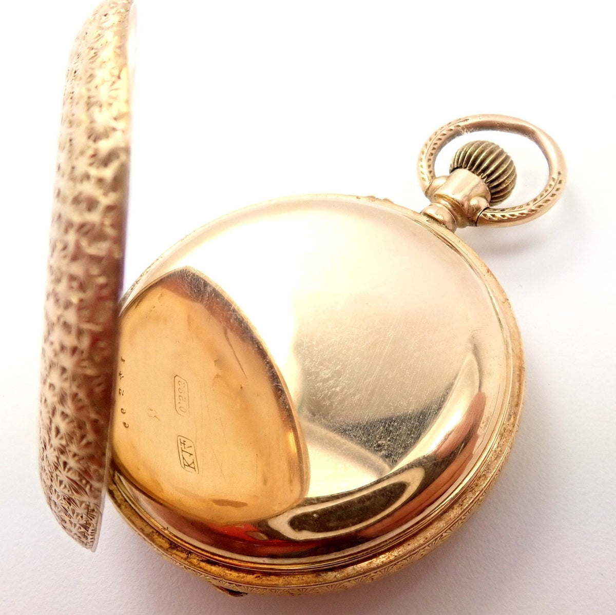 Estate Jewelry & Watches:Watches, Parts & Accessories:Watches:Pocket Watches Vintage! Swiss 14k Yellow Gold Ladies Pocket Watch 33mm High Grade Movement