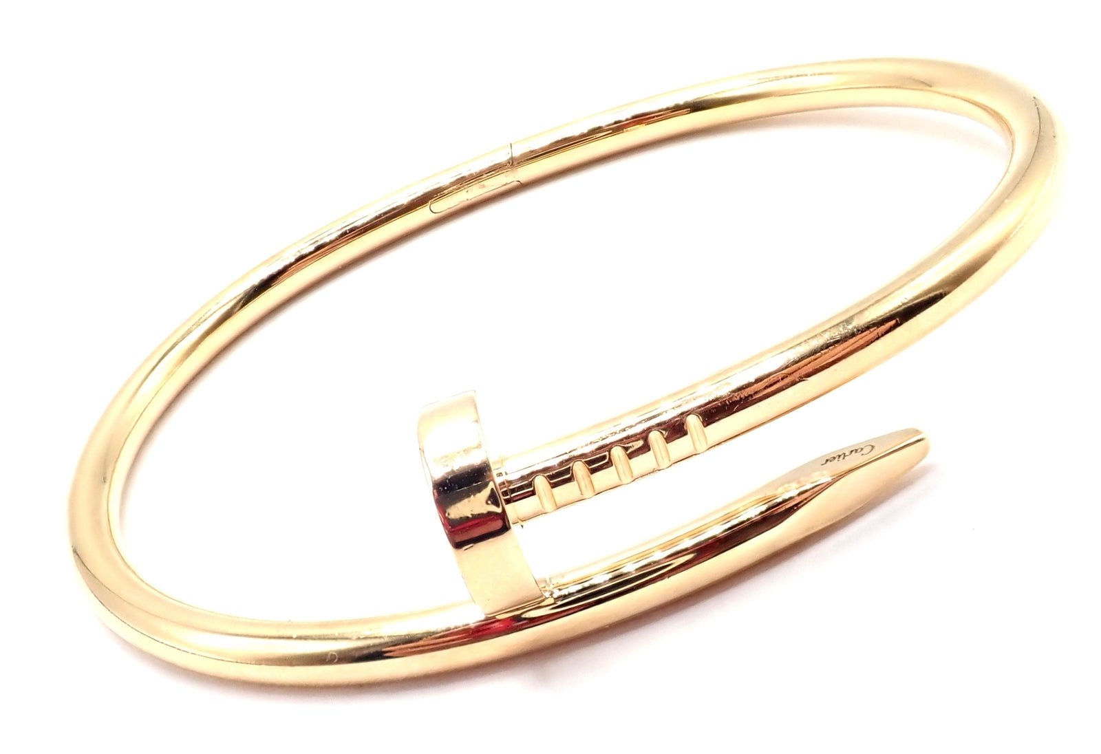 Cartier Juste un Clou Nail 18k Yellow Gold Bangle Bracelet Size 17 Paper | Fortrove