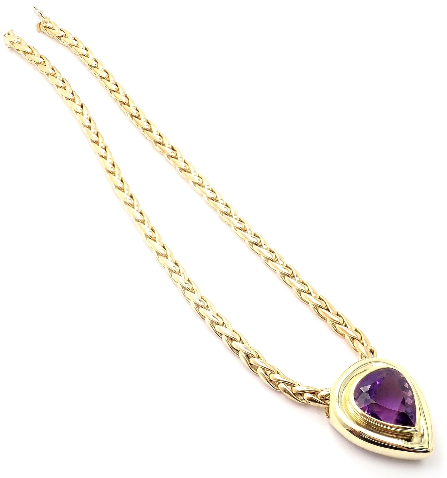 Tiffany & Co. Jewelry & Watches:Fine Jewelry:Necklaces & Pendants Authentic! Tiffany & Co Paloma Picasso 18k Gold Large Amethyst Pendant Necklace