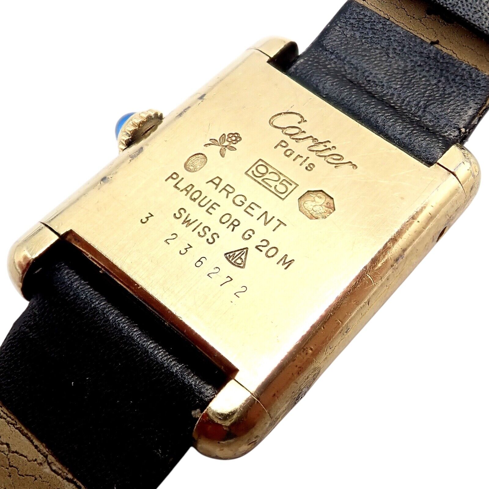 Authentic! Cartier Must De Silver 925 Argent Vermeil Manual Wind Watch | Fortrove