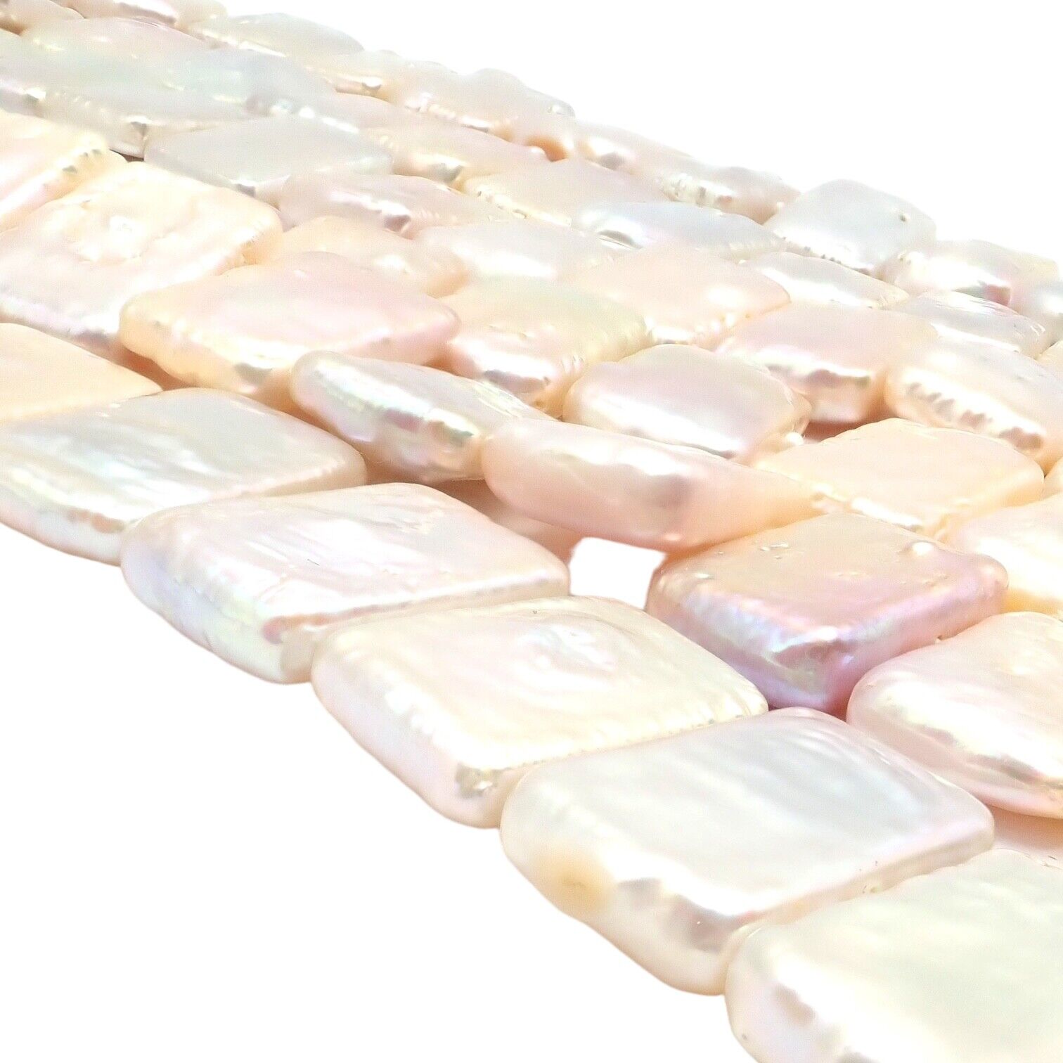 Rare! Angela Cummings 18k Yellow Gold Mother Of Pearl Three Row Necklace 1984 | Fortrove