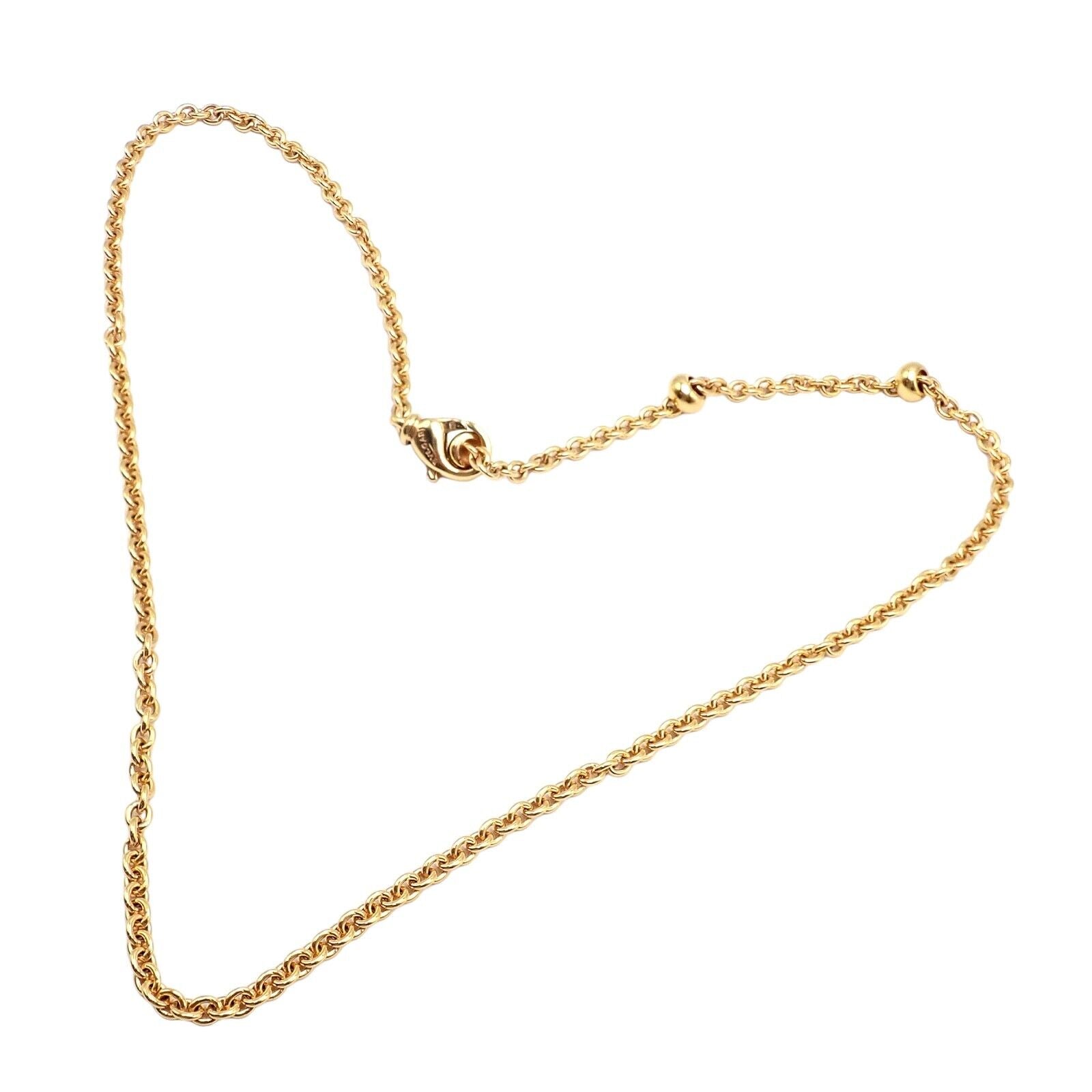 Authentic! Bvlgari Bulgari 18k Yellow Gold 19.5" Link Chain Necklace | Fortrove