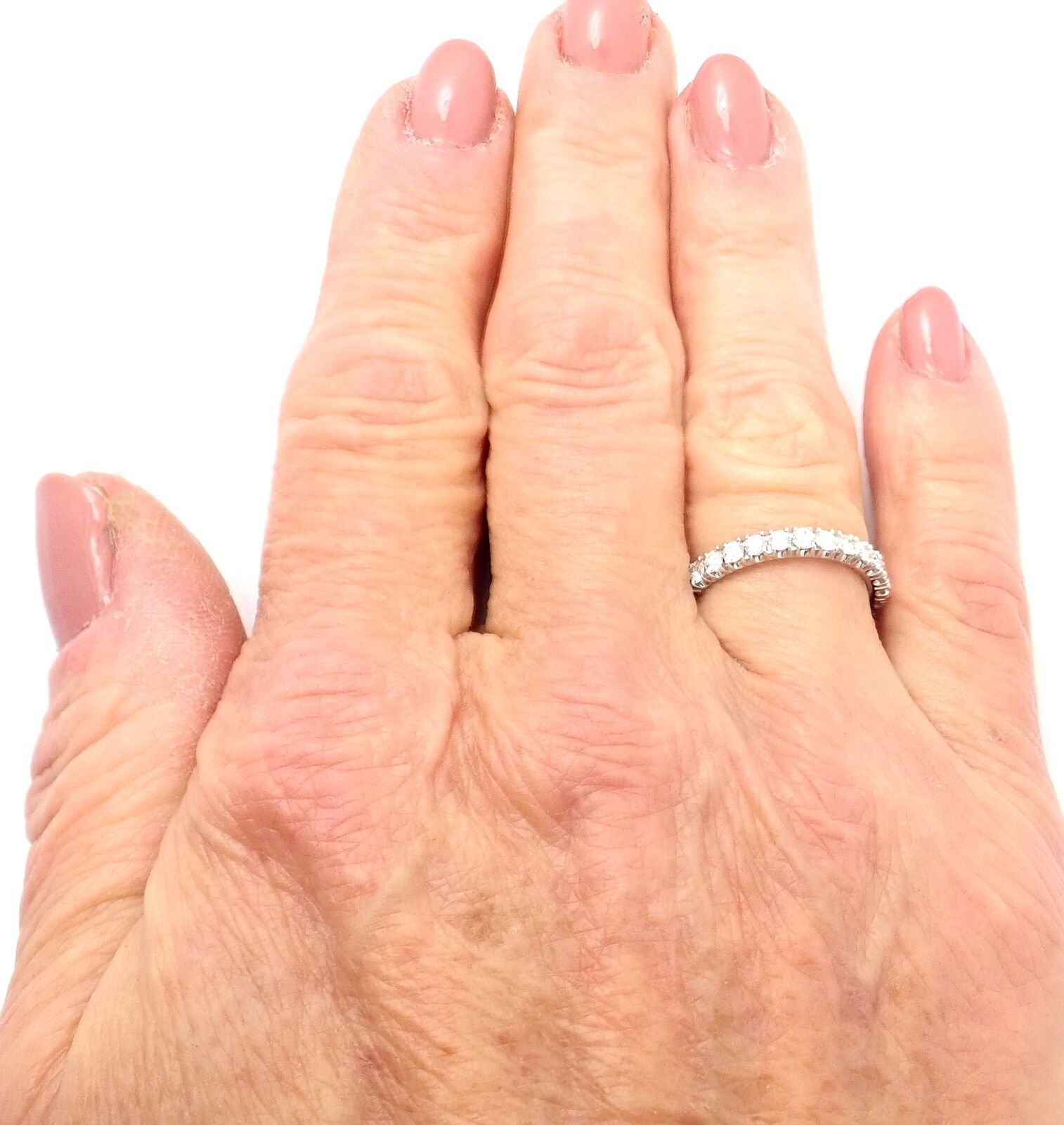 Cartier Jewelry & Watches:Fine Jewelry:Rings Cartier Étincelle De Cartier Platinum Diamond Eternity Band Ring Size 51 US 5.75