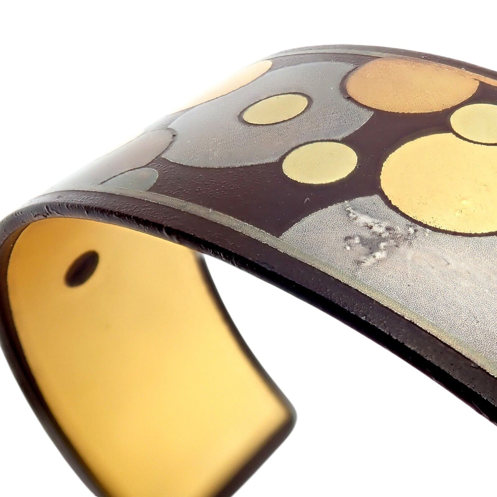 Rare! Vintage Tiffany & Co. Angela Cummings Black Iron 24k Gold Cuff Bracelet | Fortrove