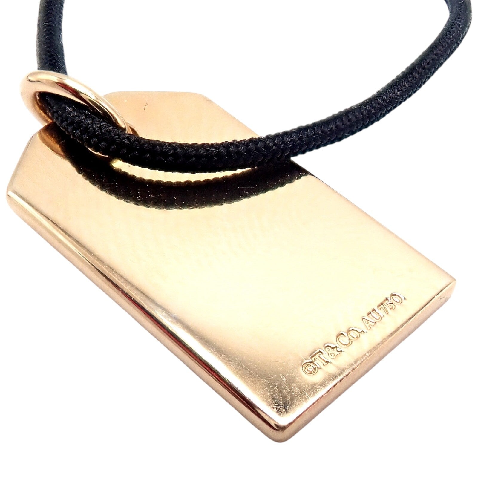 Rare! Tiffany & Co 18k Rose Gold Cat Street Tokyo Harajuku Japan Medium Necklace | Fortrove
