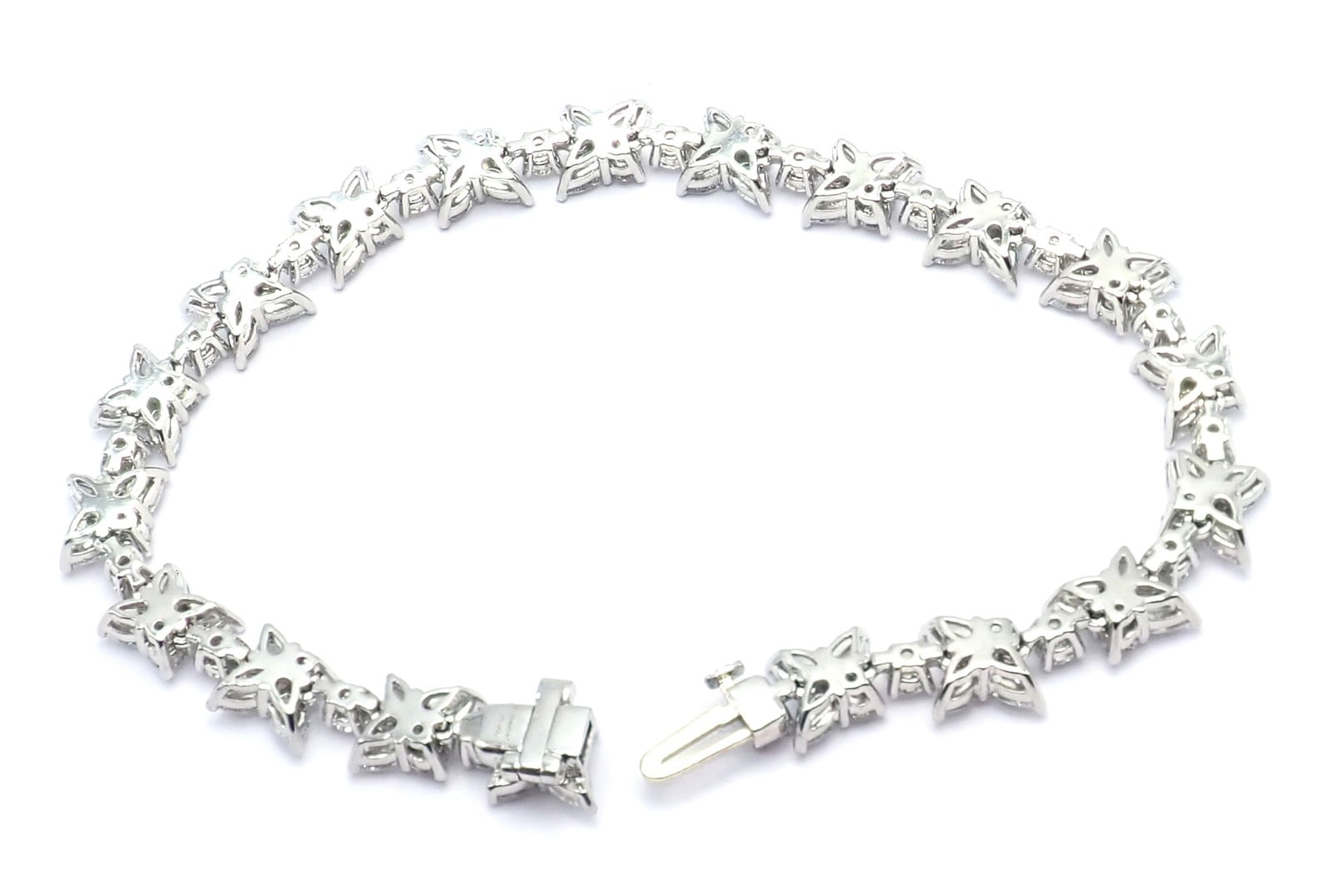 Tiffany & Co. Jewelry & Watches:Fine Jewelry:Bracelets & Charms Authentic! Tiffany & Co Victoria Platinum Diamond Mixed Cluster Bracelet