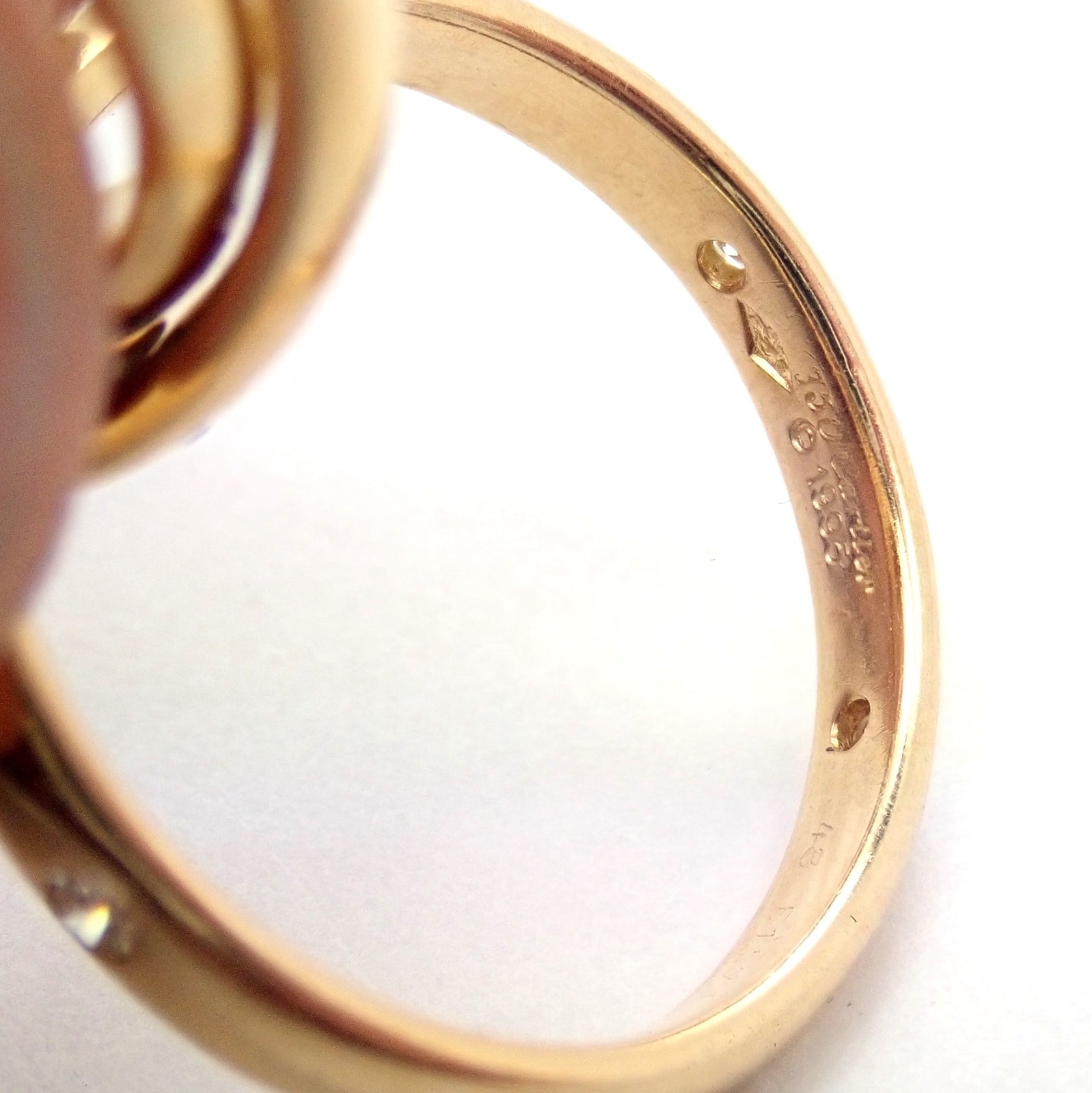 Cartier Jewelry & Watches:Fine Jewelry:Rings Authentic! Cartier 18k Yellow Gold Ruby Sapphire Diamond Trinity Band Ring 1995