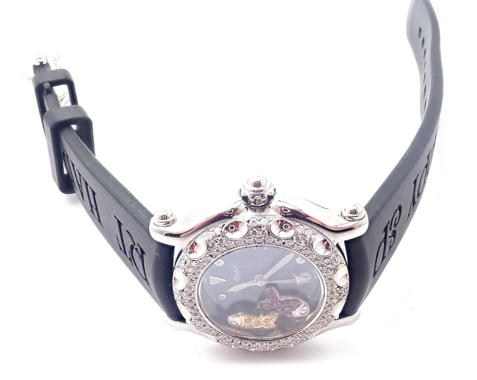 Authentic! Chopard Happy Sport Happy Beach Stainless Steel Diamond 26mm Watch | Fortrove