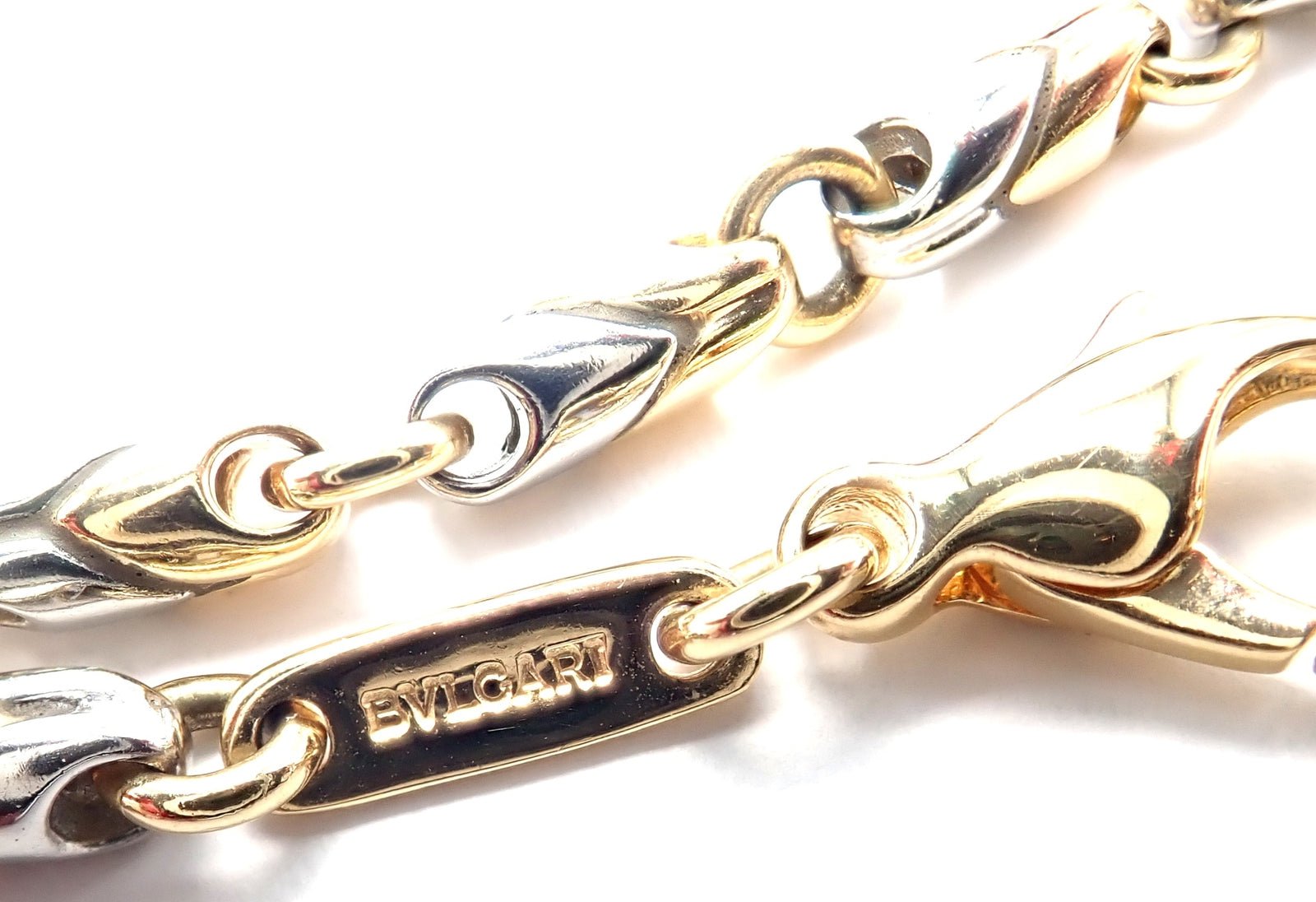 Authentic! Bulgari Bvlgari 18k Yellow Gold Steel Diamond Zodiac Pendant Necklace | Fortrove