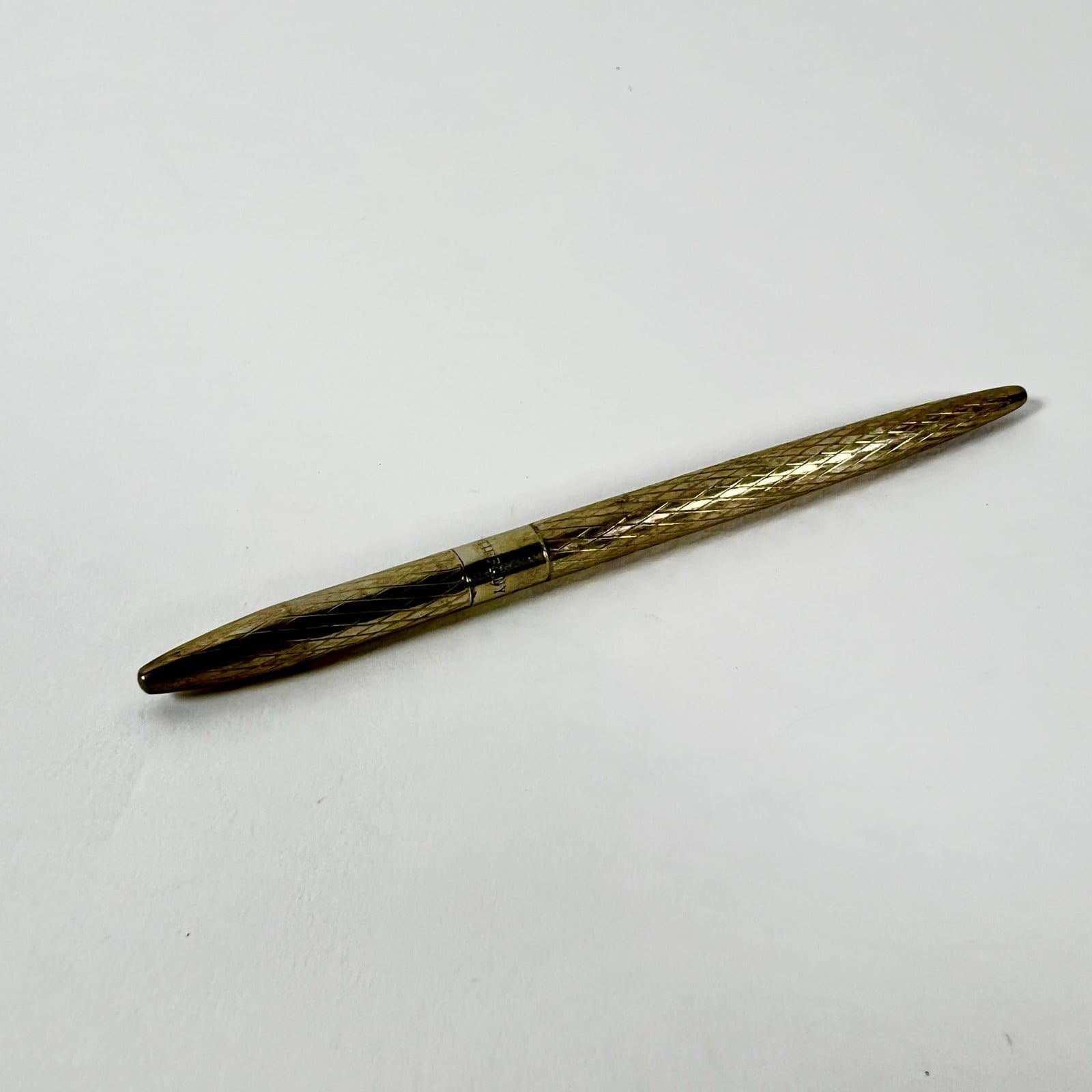 Tiffany & Co. Collectibles:Pens & Writing Instruments:Pens:Ballpoint Pens:Other Collectible Ballpoint Tiffany & Co. Diamond-Textured Sterling Silver Ballpoint Pen