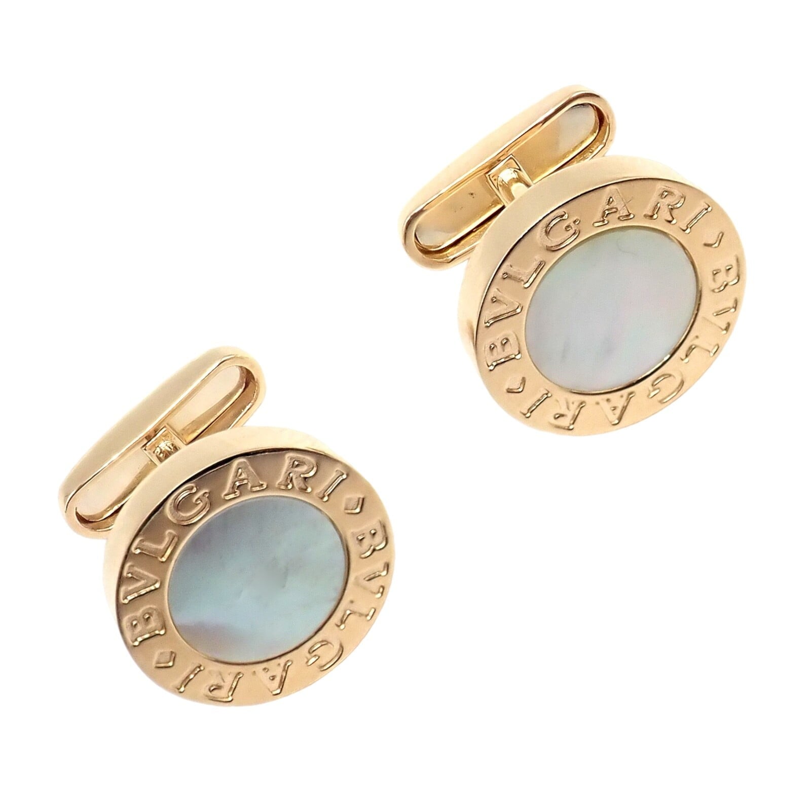 Bulgari Jewelry & Watches:Men's Jewelry:Cufflinks Authentic! Bvlgari Bulgari 18k Yellow Gold Multicenter Cufflink Kit Set