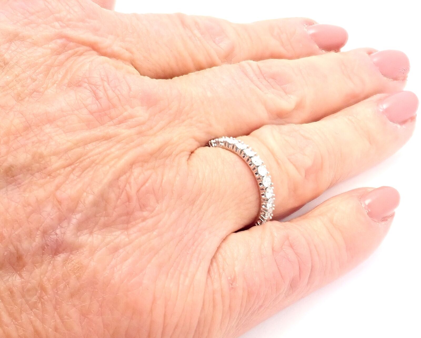 Cartier Jewelry & Watches:Fine Jewelry:Rings Cartier Étincelle De Cartier Platinum Diamond Eternity Band Ring Size 51 US 5.75