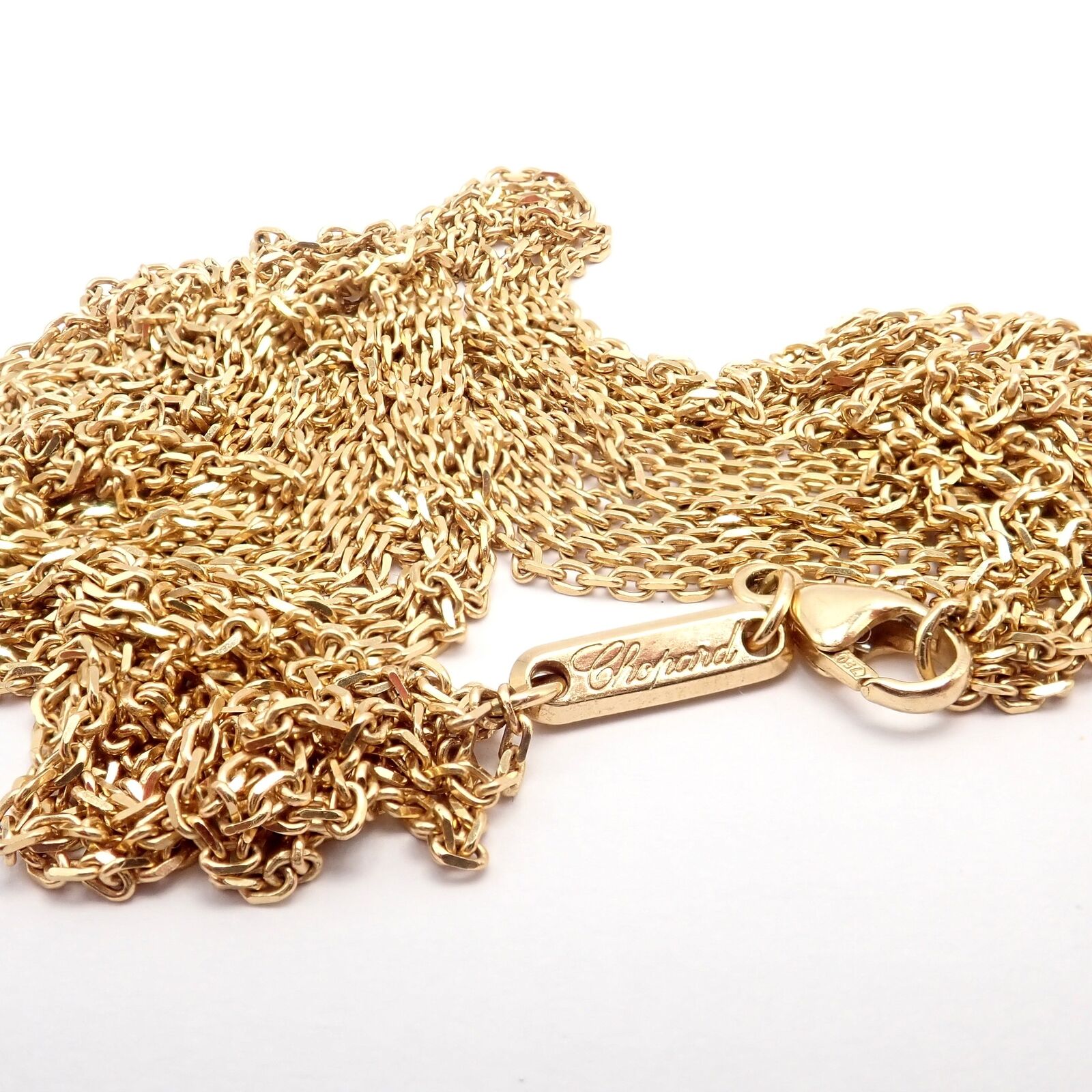 Chopard 18k Yellow Gold Extra Large Happy Spirit Diamond 5 Strand Necklace | Fortrove