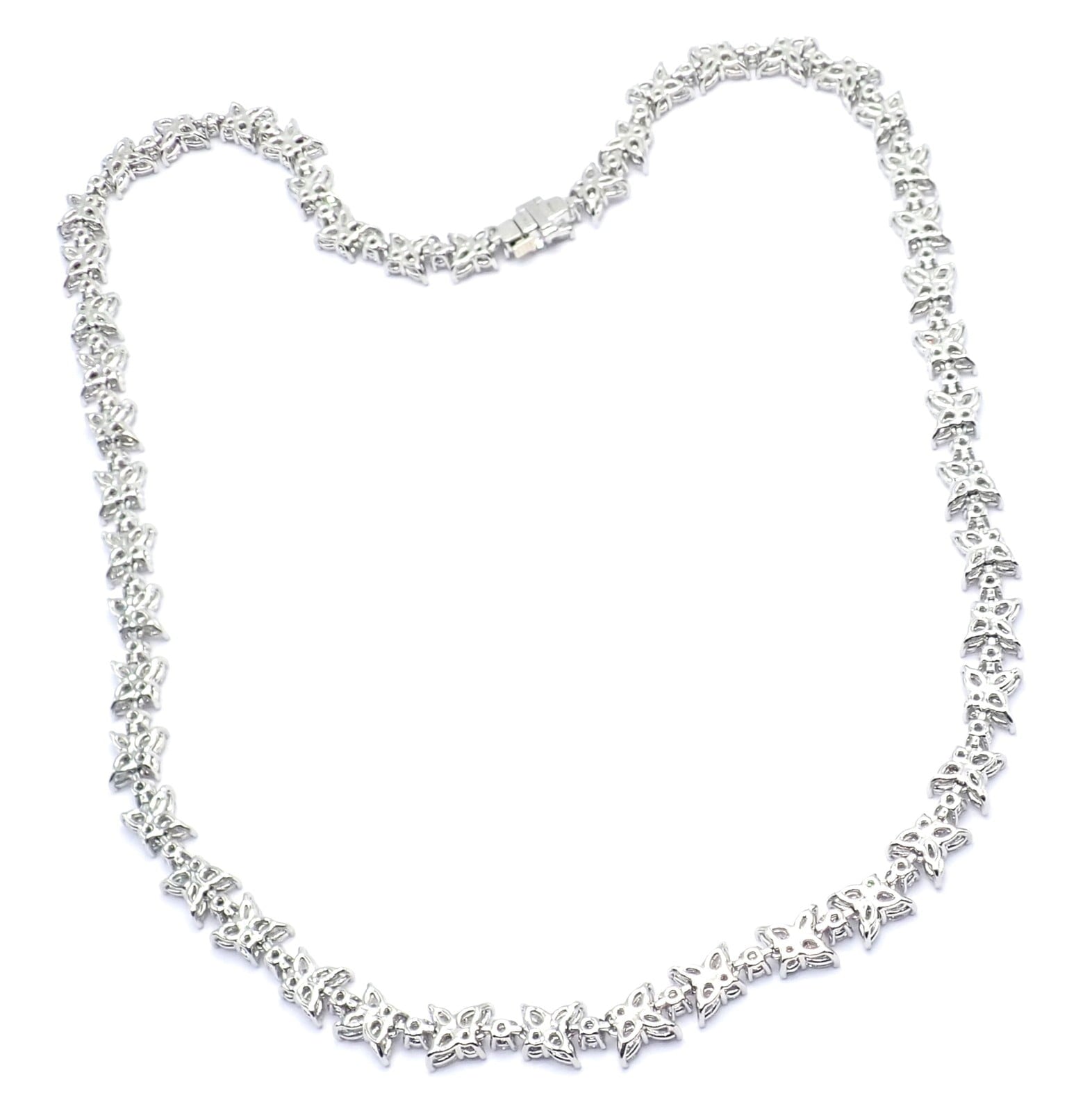 Tiffany & Co. Jewelry & Watches:Fine Jewelry:Necklaces & Pendants Authentic! Tiffany & Co Victoria Platinum 15.83ct Diamond Mixed Cluster Necklace