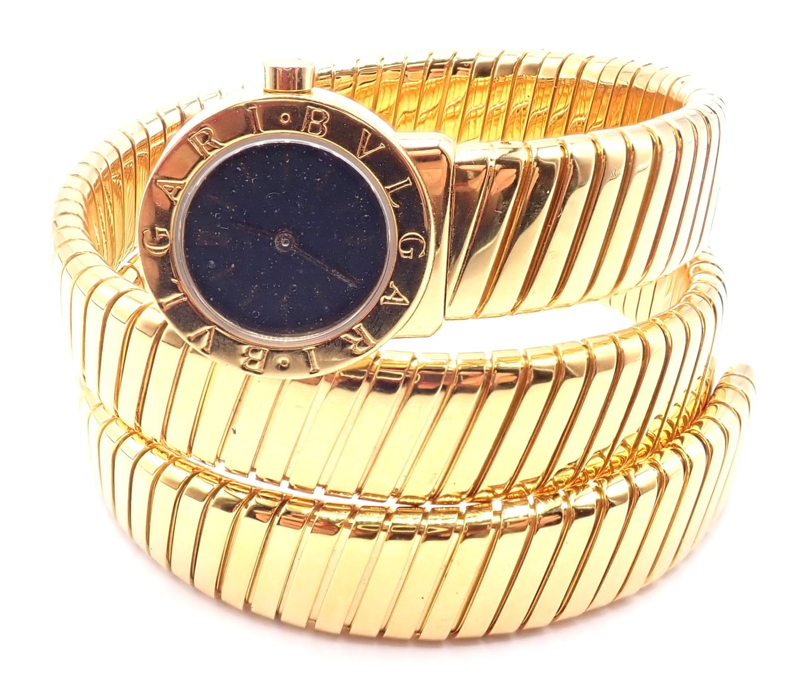 Bulgari Jewelry & Watches:Watches, Parts & Accessories:Watches:Wristwatches Authentic! Bulgari 18k Yellow Gold Tubogas Serpent Snake Bracelet Watch
