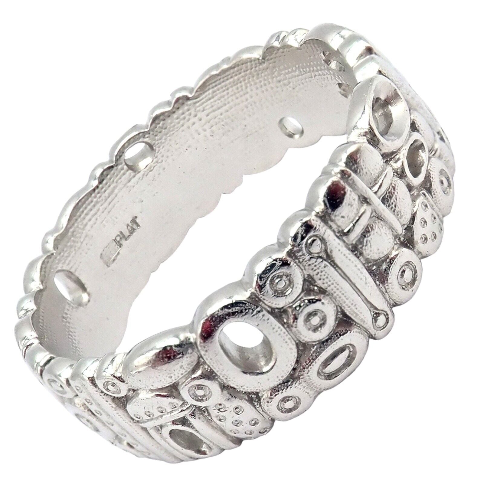 Authentic! Alex Sepkus Favorite Things Platinum Band Ring Sz 8.5 | Fortrove