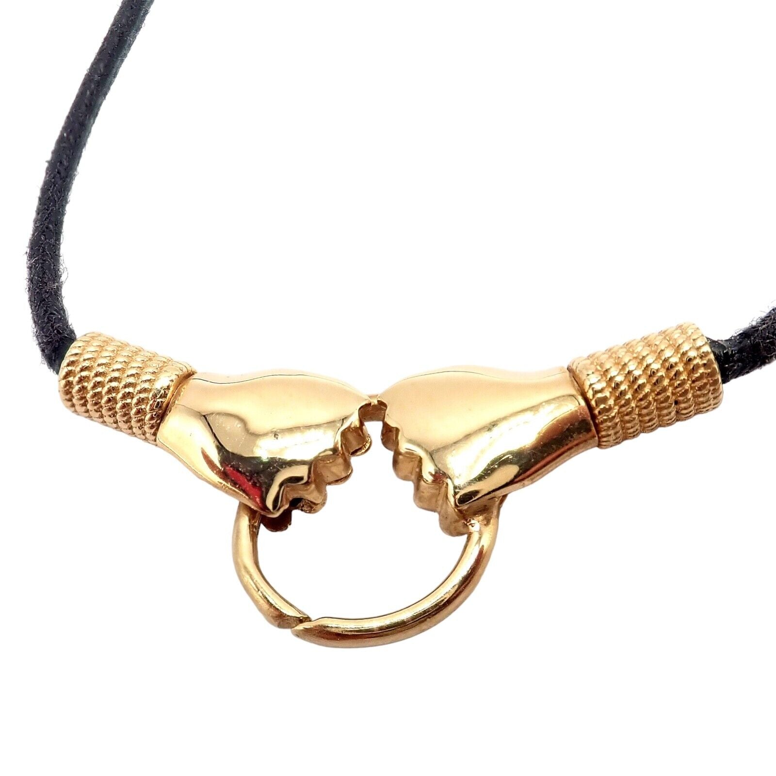 Gucci 18k Yellow Gold Le Marche des Merveilles Tiger Bolo Tie Necklace | Fortrove