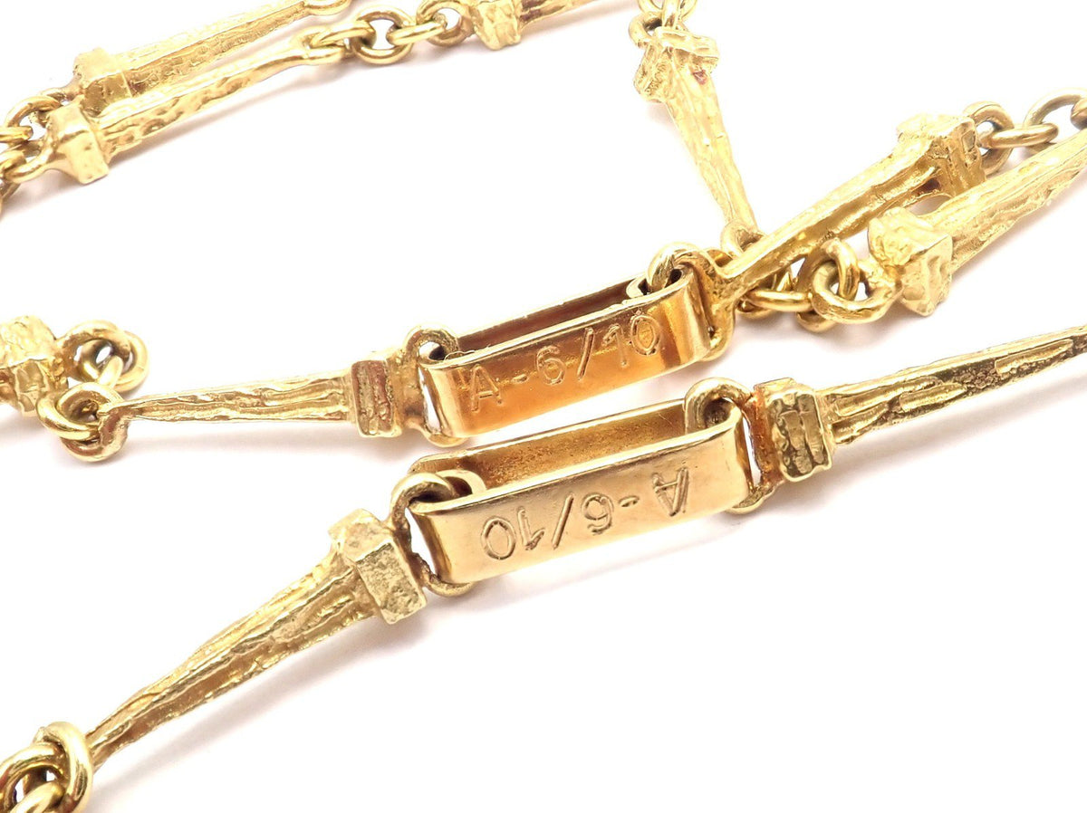 Salvator Dali Jewelry & Watches:Fine Jewelry:Necklaces & Pendants Salvador Dali 18k Gold Black Onyx Christ Saint John Cross Bracelet Necklace Cert