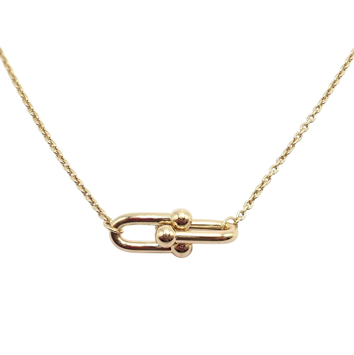 Tiffany & Co. Jewelry & Watches:Fine Jewelry:Necklaces & Pendants Authentic! Tiffany & Co 18k Yellow Gold Hardware Medium Pendant Chain Necklace